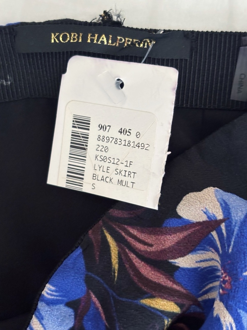 Kobi Halperin Silk Floral Lyle Skirt Small NEW NWT - Picture 5 of 7